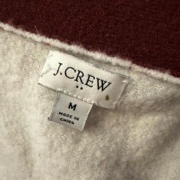 J. Crew Colorblock Open-front Cardigan Sweater In Extra-soft Yarn M - Picture 4 of 6